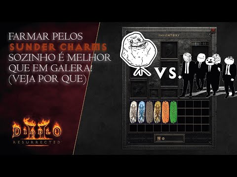 Farmar pelos Sunder Charms no Players 1 é melhor que no Players 8! Descubra por que. Diablo 2 D2R