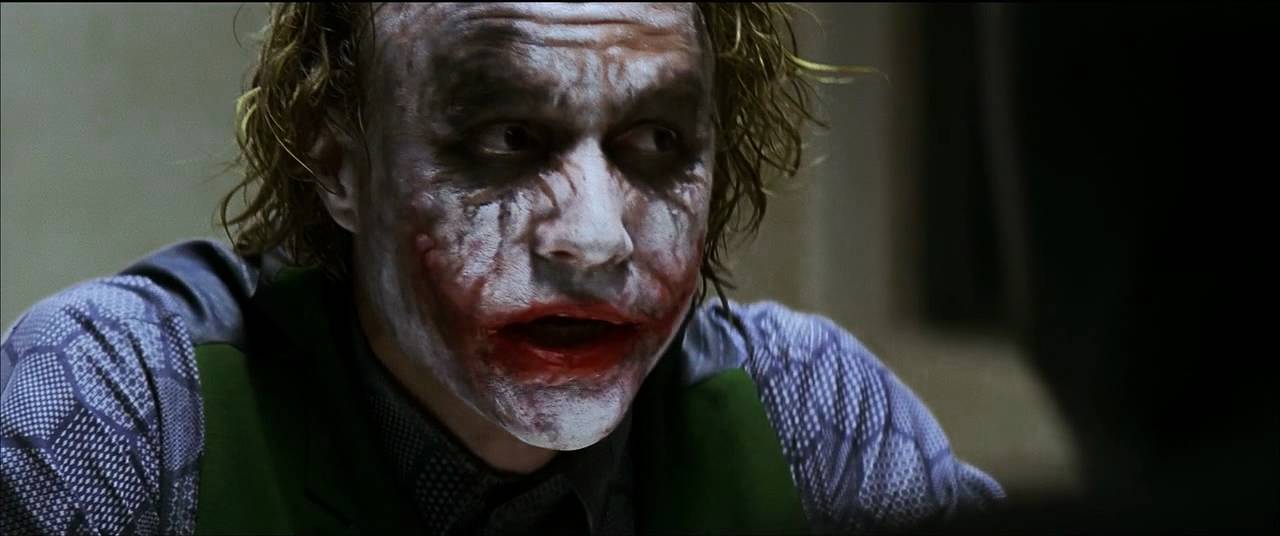 Batman interrogates the Joker