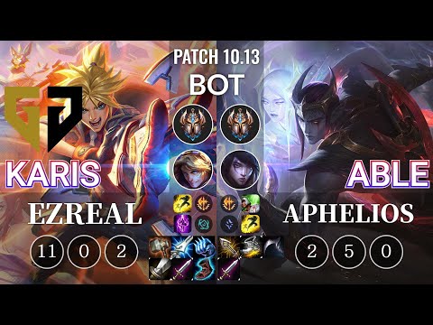 GEN Karis Ezreal vs Able Aphelios Bot - KR Patch 10.13