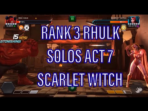 Red Hulk Vs Scarlet Witch Act 7 (Beta) | Marvel Contest Of Champions