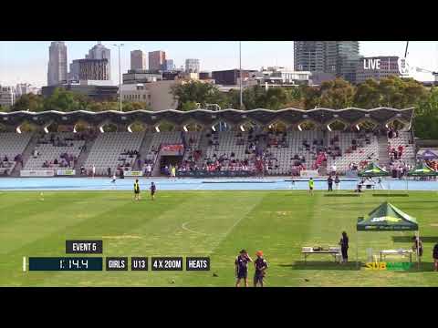 GIRLS U14 4X200M HEAT 1 - 2017 SUBWAY STATE RELAY CHAMPIONSHIPS // LAVicTV