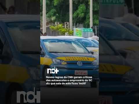 Novas regras da CNH geram críticas e empresário de SC diz que sala de aula ficou ‘inútil'