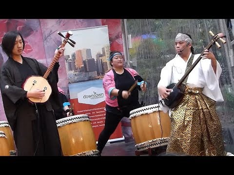 Alcvin Ramos (shamisen ) +Tetsu Taiko @ Vancouver Cherry Blossom Festival 2018