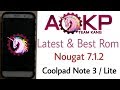 AOKP [N] [7.1.2] for Coolpad Note 3 & Lite with fingerpirnt