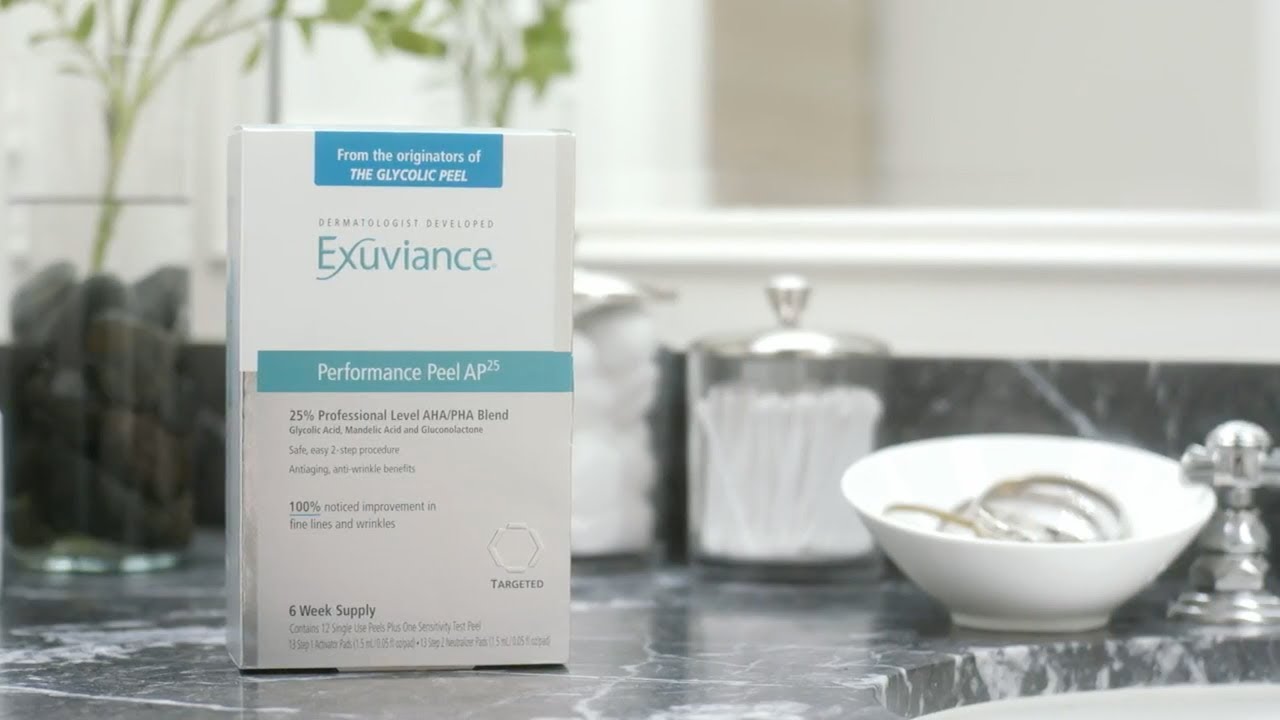 Exuviance Performance Peel AP25 use this athome chemical peel.