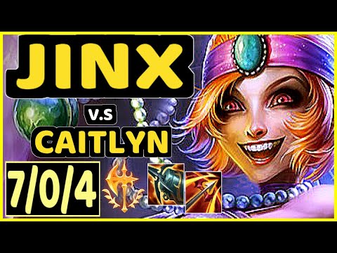 CODY SUN (JINX) vs CAITLYN - 7/0/4 KDA BOTTOM ADC GAMEPLAY - NA Ranked GRANDMASTER