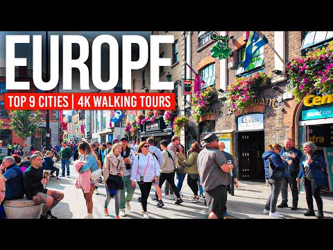 Europe’s 9 Best Cities? 🇪🇺 | 4K Walking Tours