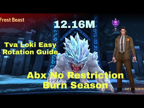 ABX No Restriction Easy Rotation Guide| Tva Loki |Burn Season| 12.16M- Marvel Future Fight