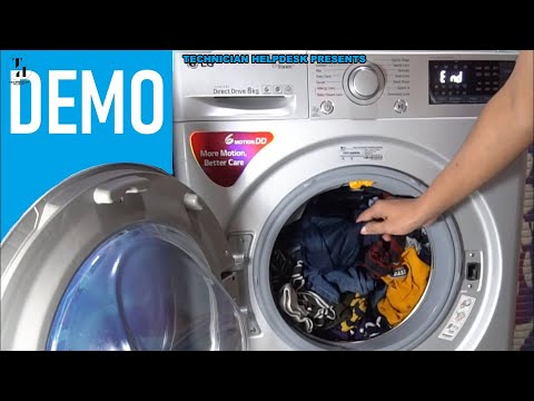 LG Front Load Washing Machine FHT1208SWL - Demo | Technician Helpdesk