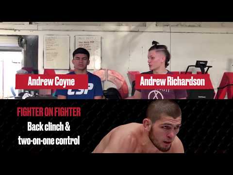 Fighter On Fighter: Khabib Nurmagomedov's Ground-And-Pound From Back Control - UFC 223