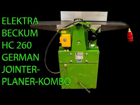 FULL REVIEW Elektra Beckum Jointer Planer Combo HC 260 4200 DNB In Depth Abricht- Dickenhobel ASMR