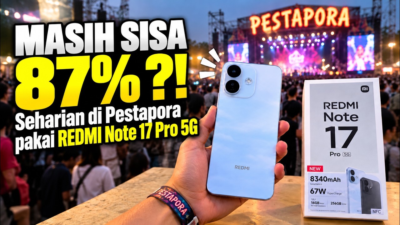 Seharian di Pestapora Cuma Bawa REDMI Note 17 Pro 5G, Gimana Reviewnya?!