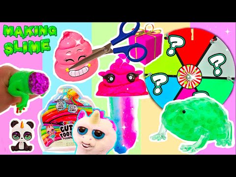 SQUISHY GLÜCKSRAD CHALLENGE | Anti-Stress Spielzeug zerschneiden I Fidget Toys, Slime I PatDIY