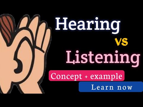 Hear vs Listen | What is the difference between HEAR and LISTEN? |English Vocabulary |Confusing Word