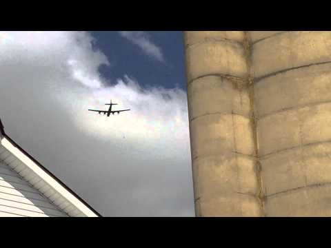"Fifi" Last flying B-29 in the world over our farm.