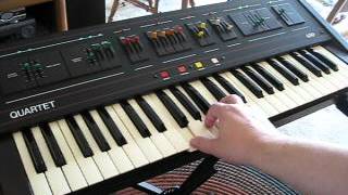 Video thumbnail for 1979 ARP Quartet Polyphonic String Brass Piano Organ Synthesizer by keyboard resource