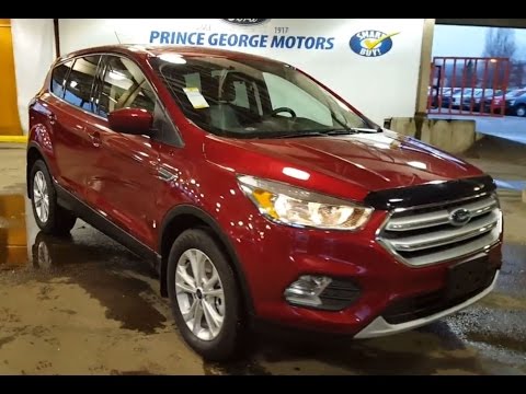 2017 Red Ford Escape 4x4 SE Sport Utility Review | Prince George Motors