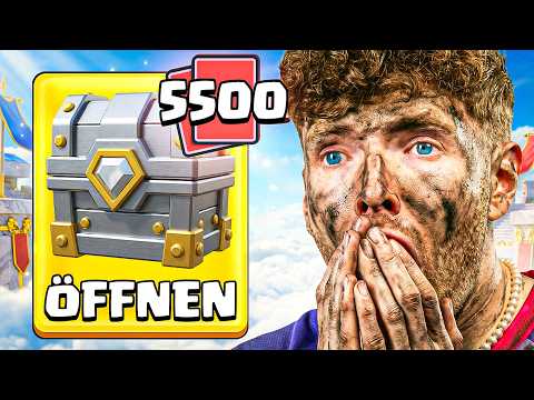 😱🤯MY 5550 CARD OPENING with €0.00... (Hardcore F2P Project) | Clash Royale German
