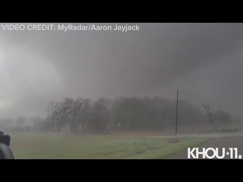 Tornado spotted in Taylor, Texas