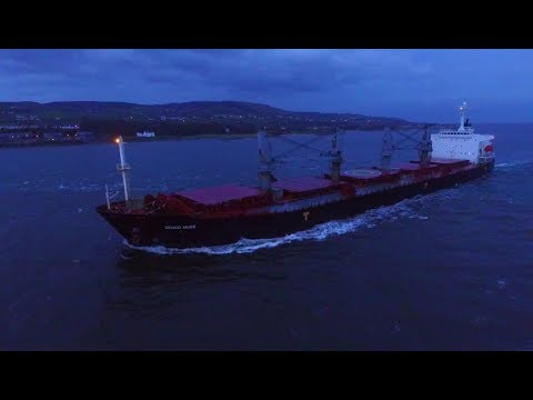 DJI Phantom 3 Advanced - GENCO MUSE Arrives From South Africa Into Lough Foyle