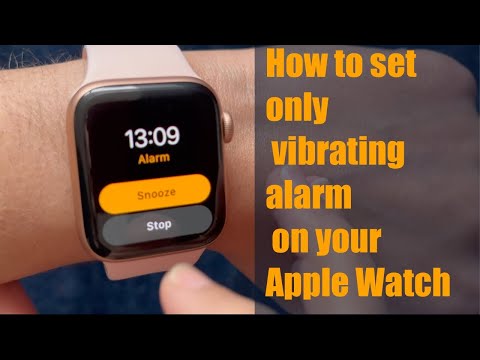 How to set only vibrating alarm on your apple watch