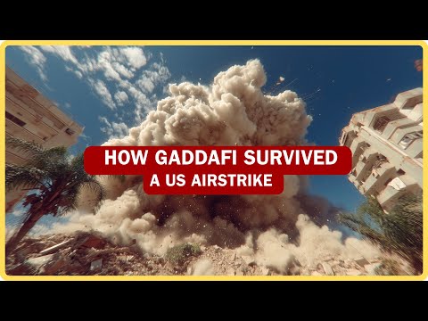 How Gaddafi Survived a US Airstrike - 1986 Libya Bombing #Gaddafi #libya #Qaddafi
