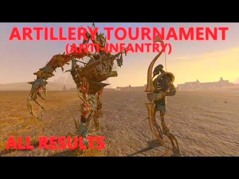 Anti-infantry Artillery Tournament. Bone Giant and Necroflex Colossus.  Total War