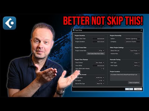 Cubase Project Setup: Don't Skip This!