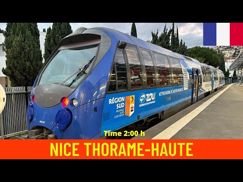 Cab Ride Nice to Thorame-Haute (Chemins de Fer de Provence, France) - train driver's view in 4K