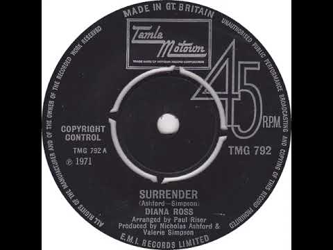 UK New Entry 1971 (193) Diana Ross - Surrender