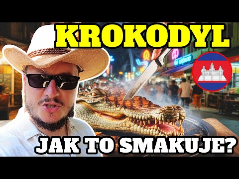 STEKI Z KROKODYLA. JAK SMAKUJĄ? NAWET KSIĄŻULO NIE WIE. POLACY W AZJI. KAMBODŻA.