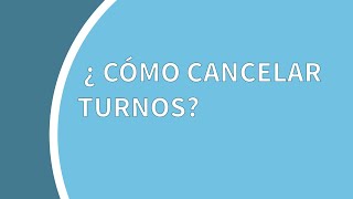 Tutorial ArgenSalud: cómo cancelar un turno médico