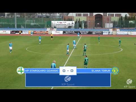 KP Starogard Gdański - Elana Toruń 1-2 (1-0) / SKRÓT / 3 Liga gr. II [18.11.2017]