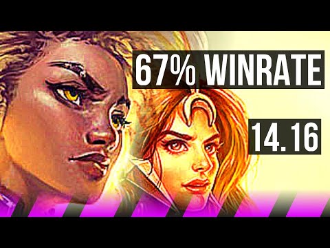 RELL & Brand vs LEONA & Jhin (SUP) | 1/1/12, 67% winrate | NA Master | 14.16