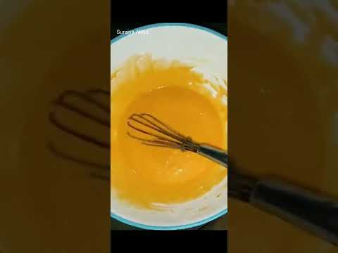 Orange flavour and Orange colour cake😋😋.  like and comment plz❤️