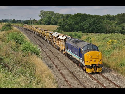 Regional Railways 37425 on 6Y03 with HOBC Wagons and also 37611 on Class 350 drag on 2nd August 2021