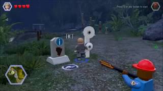 Lego Jurassic World. The Dilo & Dr Grant team up, East Route Dock, Jurassic Park.