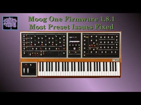 Moog One Firmware 1.8.1: Most Preset Issues Fixed