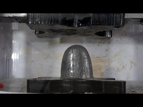 Welded Sand Crushed By Hydraulic Press Video