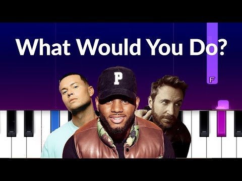 Joel Corry, David Guetta, Bryson Tiller - What Would You Do?  (Piano Tutorial)