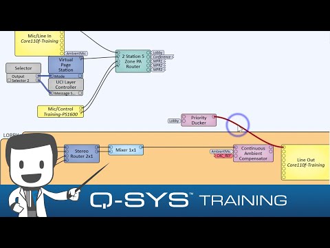 Q-SYS Training  |  Public Address H - Priority Ducker