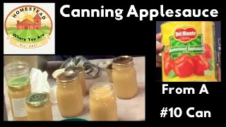 How To Can Applesauce (From A #10 Can)