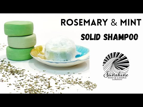 How To Make a Rosemary & Mint Solid Shampoo (Easy...