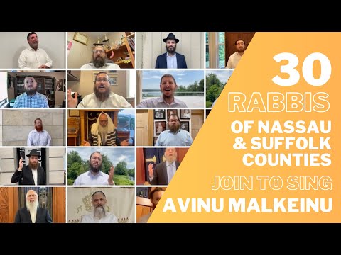 MUST WATCH: 30 Long Island Chabad rabbis unite to sing Jewish prayer "Avinu Malkeinu"!!