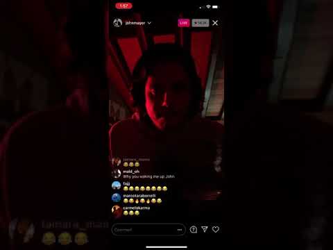 John Mayer “When You’re High” Instagram Live, January 31 2021