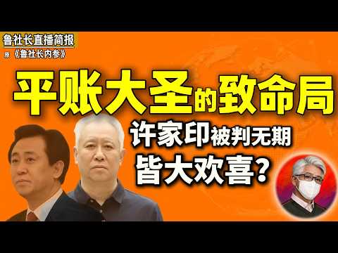 鲁社长：许家印被判无期，背后有人偷着乐——他到底踩了谁的红线？｜许家印倒台、王思聪躺平——地产大亨的末路来了｜王健林｜孙宏斌｜郭树清｜何立峰｜肖建华｜项俊波｜刘赐贵｜李干杰｜温家宝