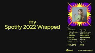 my spotify wrapped 2022 #spotifywrapped #spotify #arianagrande