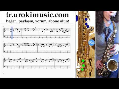 Saksafon tenor Nasıl Çalınır Major Lazer & DJ Snake - Lean On Tablatura Bölüm#2 um-i723