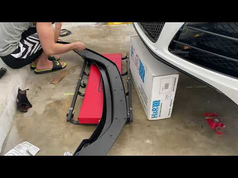 Audi R8 Maxton Design Front Splitter Lip Install