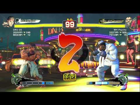 SSF4 AE DRS G5 (Ryu) VS. WH Psycho (Balrog) Rank